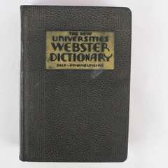 The New Universities Webster Dictionary Self-Pronouncing 1938 Hardcover