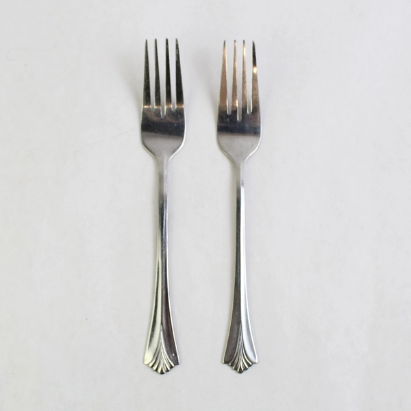 Lot of 2 Stanley Roberts Triumph Dinner Forks 7 5/8" Stainless Steel