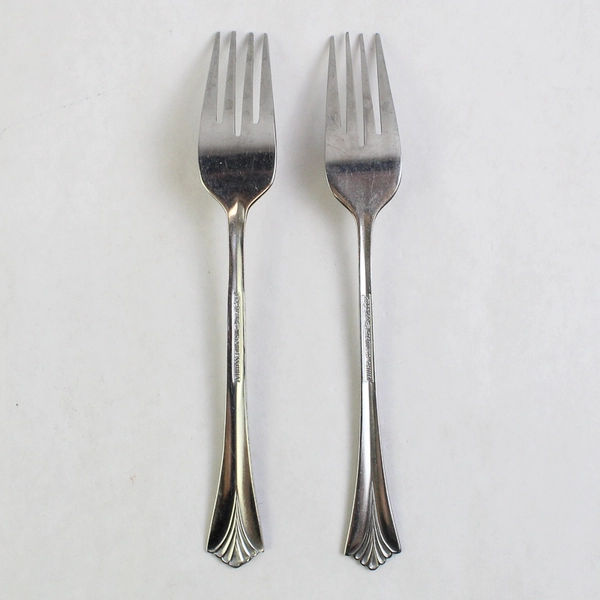 Lot of 2 Stanley Roberts Triumph Dinner Forks 7 5/8" Stainless Steel