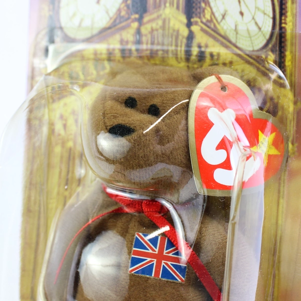 Ty McDonalds Teenie Beanie Babies Britannia The Bear 1999 Brown