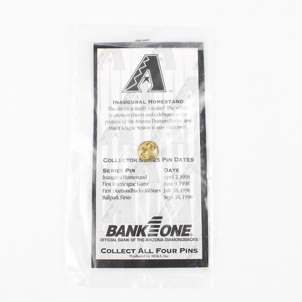 '98 Bank One Ballpark Arizona Diamondbacks vs Colorado Rockies Collector Pin 1/4