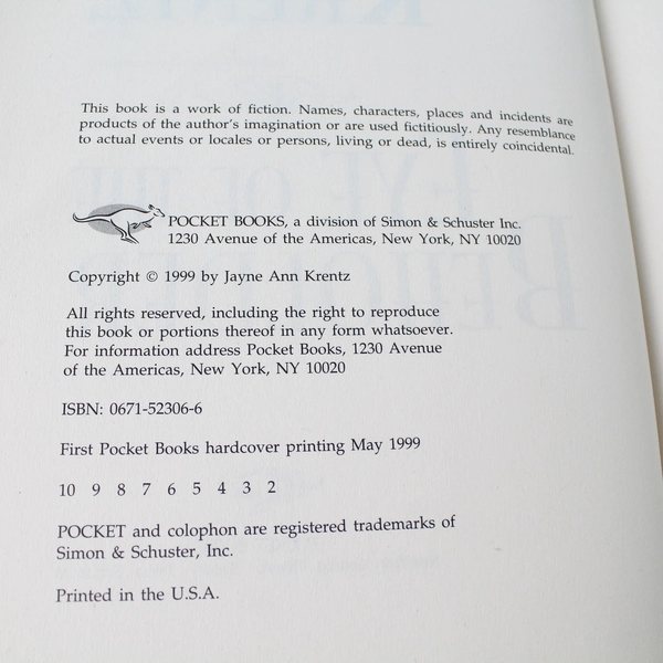 Eye of the Beholder by Jayne Ann Krentz 1999 Hardcover