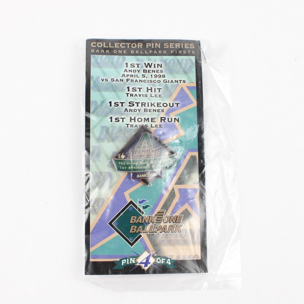 '98 Bank One Ballpark Arizona Diamondbacks vs Colorado Rockies Collector Pin 4/4
