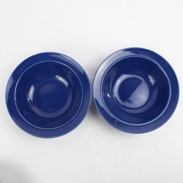 Set Of 6 Newoor Stoneware Cereal Bowls 2 Each Pink Gray And Blue Japan