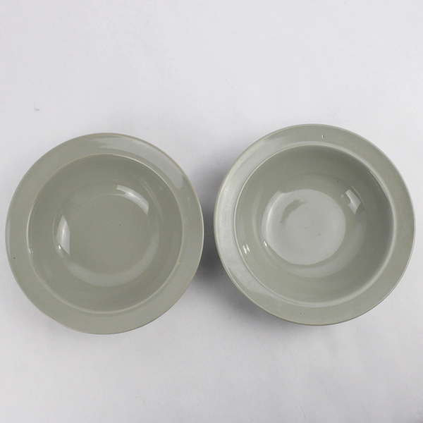 Set Of 6 Newoor Stoneware Cereal Bowls 2 Each Pink Gray And Blue Japan