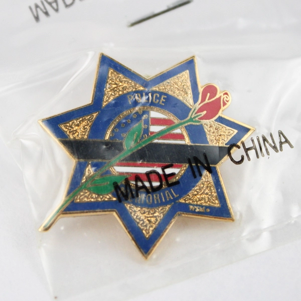 Lot of 2 Police Memorial and Toy Drive Lapel Pins