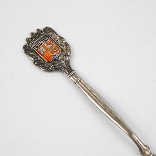 Vintage Spain España 900/000 Coin Silver Souvenir Collector Spoon