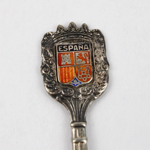 Vintage Spain España 900/000 Coin Silver Souvenir Collector Spoon