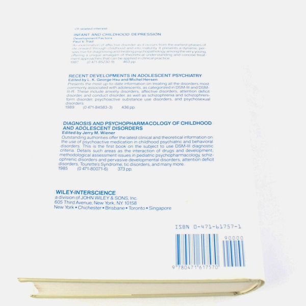 The Preschool Child: Assessment Diagnosis & Treatment Paul V. Trad 1989 HC