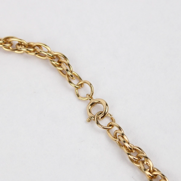 Unmarked Chunky Gold-Tone Starfish Pendant Necklace