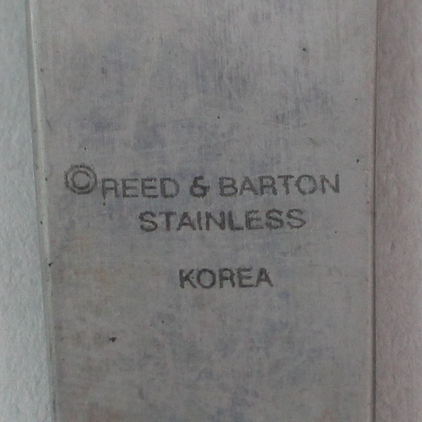 Lot of 5 Reed Barton Olde English Hammer Modern Solid Dinner Knives 9" Stainless