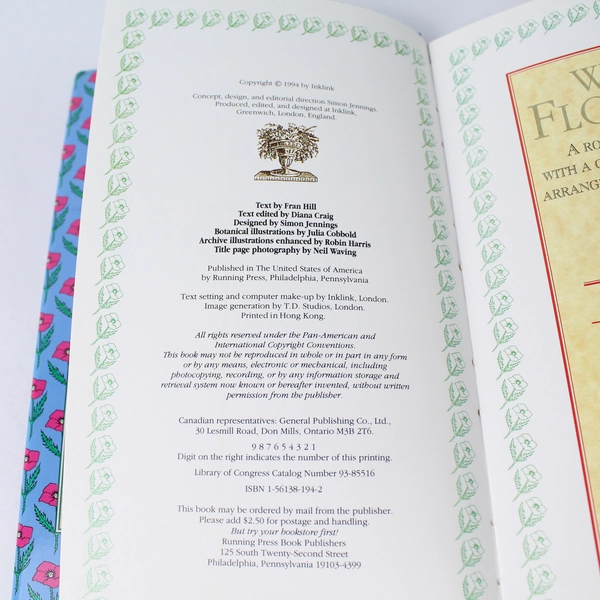 Wild-Flowers: A Romantic History Cultivation Fran Hill HC DJ 1994