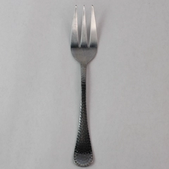 Reed Barton Olde English Hammered Solid Serving Fork 8 5/8" Stainless Steel