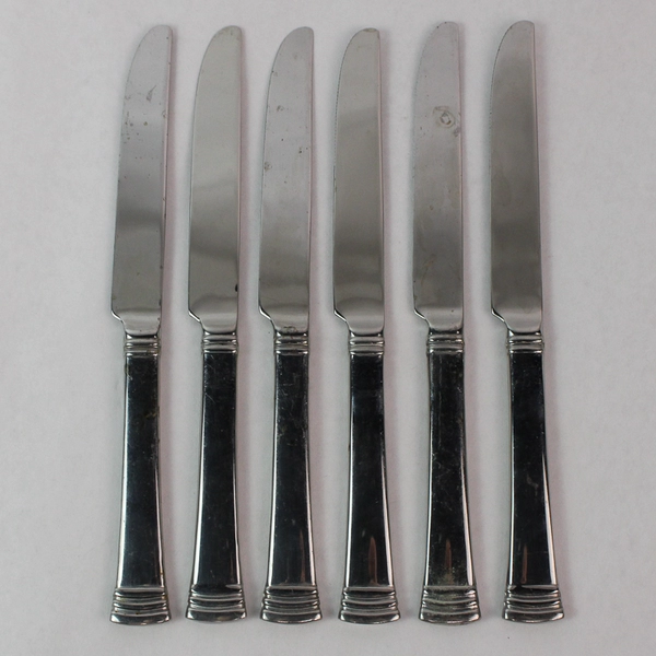 Lot of 6 Reed & Barton Holbrook Stainless Steel Solid Knife 9 5/8"
