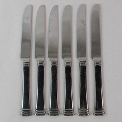 Lot of 6 Reed & Barton Holbrook Stainless Steel Solid Knife 9 5/8"
