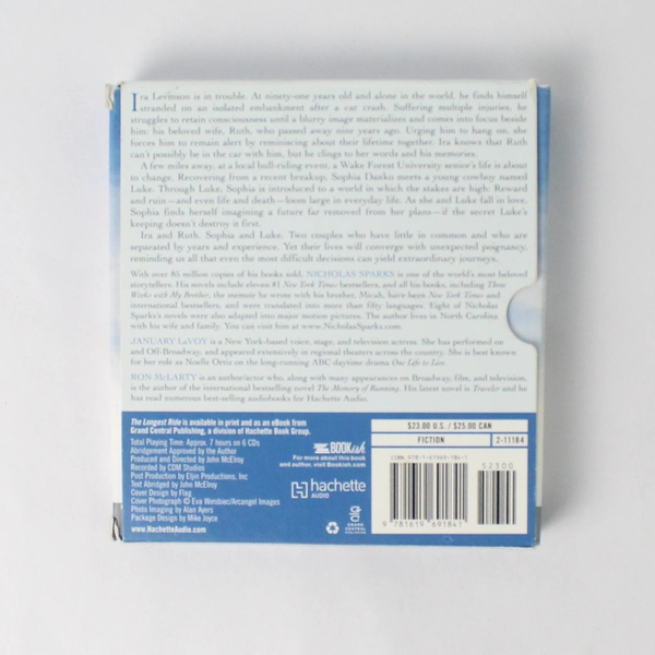 Nicholas Sparks The Longest Ride Audiobook CDs 2013 6 Discs