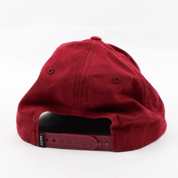 The Matix Clothing Co. Red and Brown Snapback Cap One Size