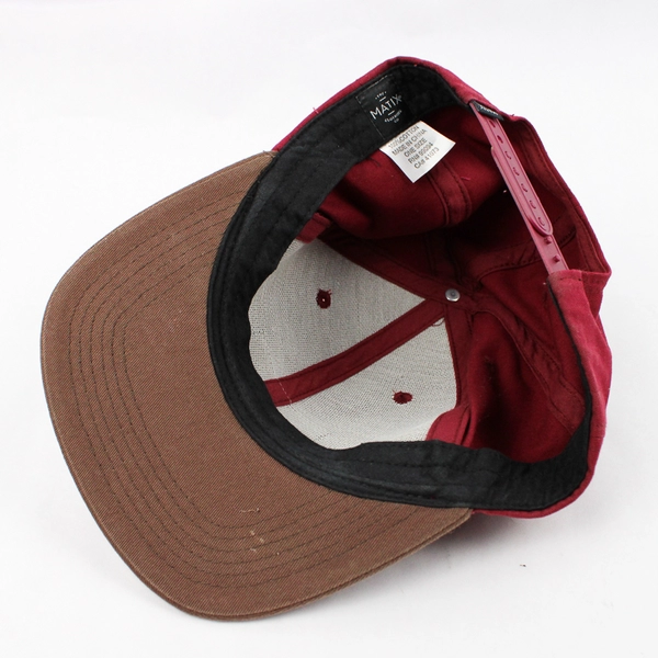 The Matix Clothing Co. Red and Brown Snapback Cap One Size