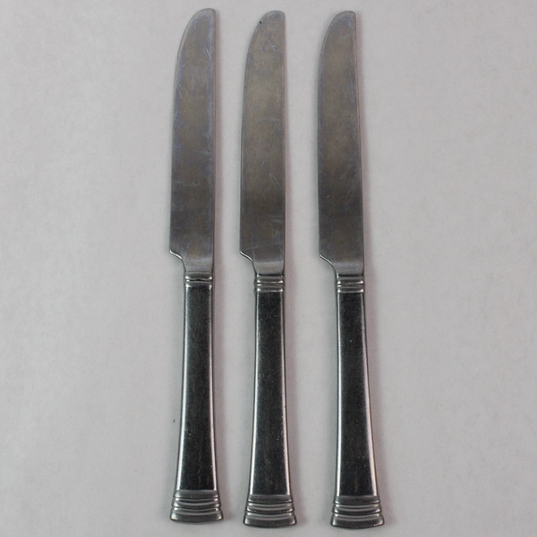 Lot of 3 Reed & Barton Holbrook Stainless Steel Solid Knives 9 5/8"