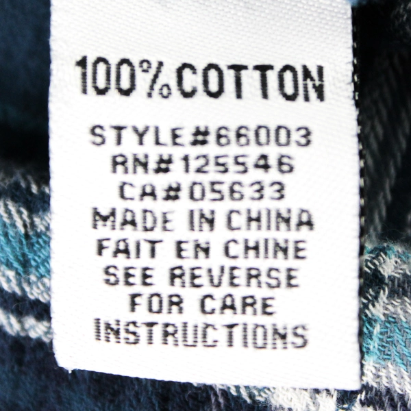 Habitat Clothes To Live In Blue Button Up Plaid Shirt 100% Cotton Women's XS