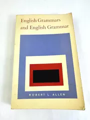 English Grammars and English Grammar by Robert L. Allen 1972 Paperback 
