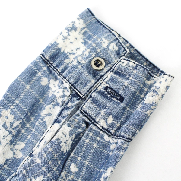 Kut From The Kloth Women's Blue Long Sleeve Floral Button Up XS