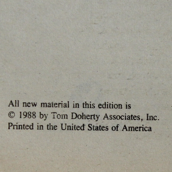 White Fang by Jack London 1988 Tom Doherty Associates Paperback