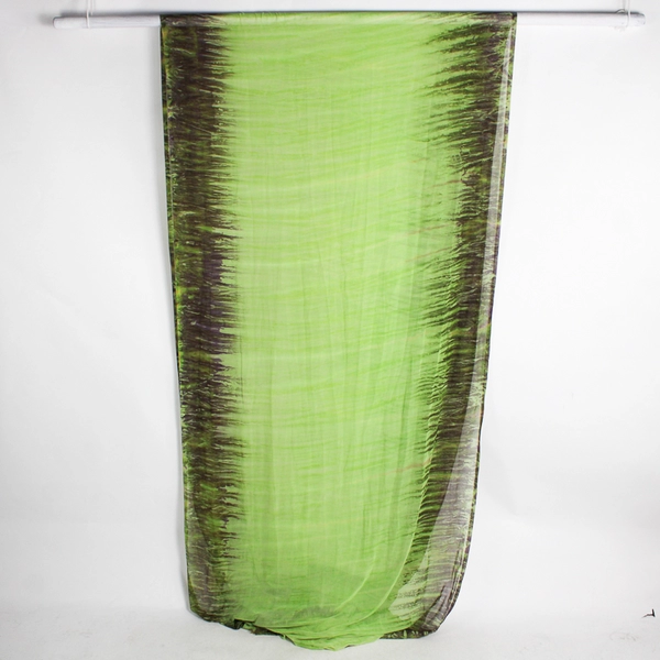 Green and Purple Chiffon Fabric 42" x 6 1/2 Yds