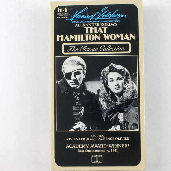 That Hamilton Woman VHS 1987 Vivien Leigh Classic Film Pre-Owned Untested