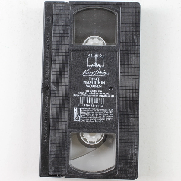 That Hamilton Woman VHS 1987 Vivien Leigh Classic Film Pre-Owned Untested