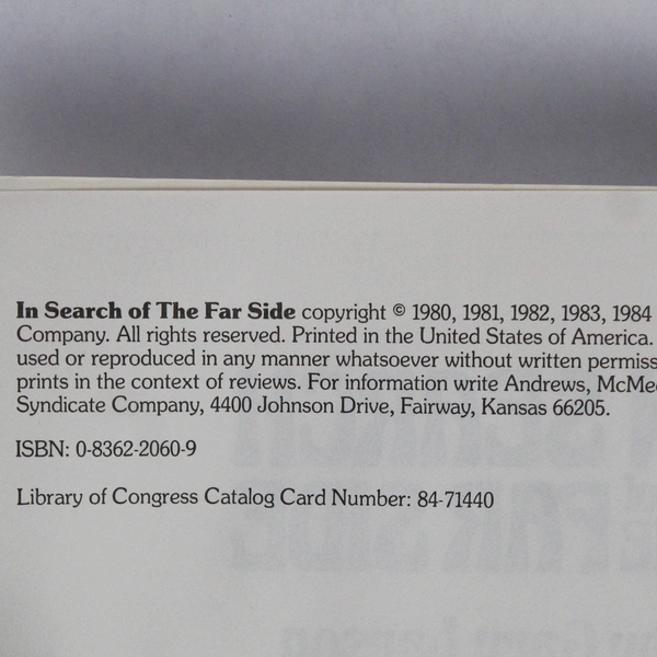 In Search of the Far Side by Gary Larson 1984 Trade Paperback