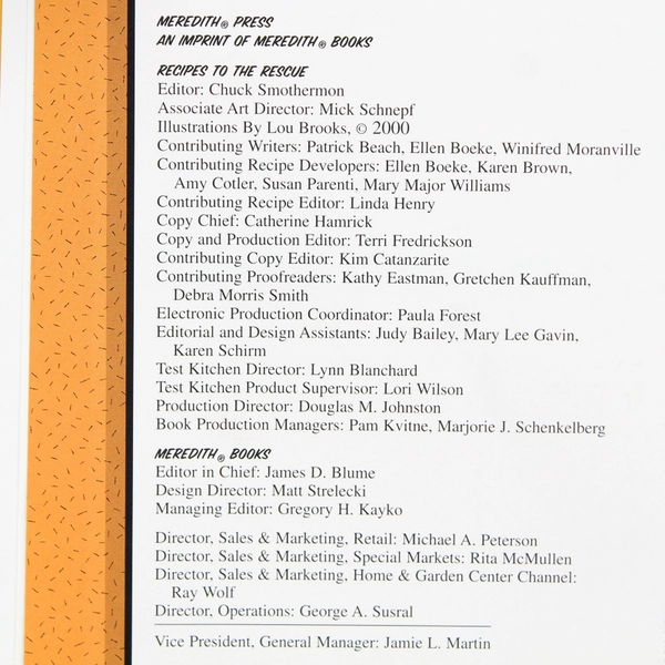 Recipes To The Rescue Graphic Novel Format Illustrator Lou Brooks 2000 HC