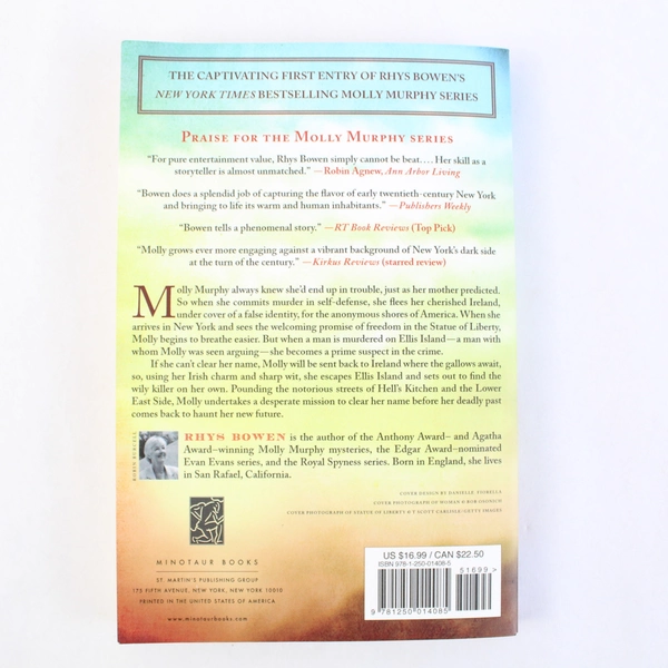 Murphy's Law: A Molly Murphy Mystery by Rhys Bowen 2001 Trade Paperback