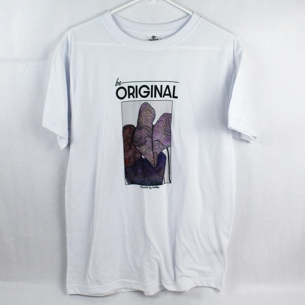 Vapor Apparel Hadley White Graphic Tee Shirt Size M - Pre-Owned, Faint Stains