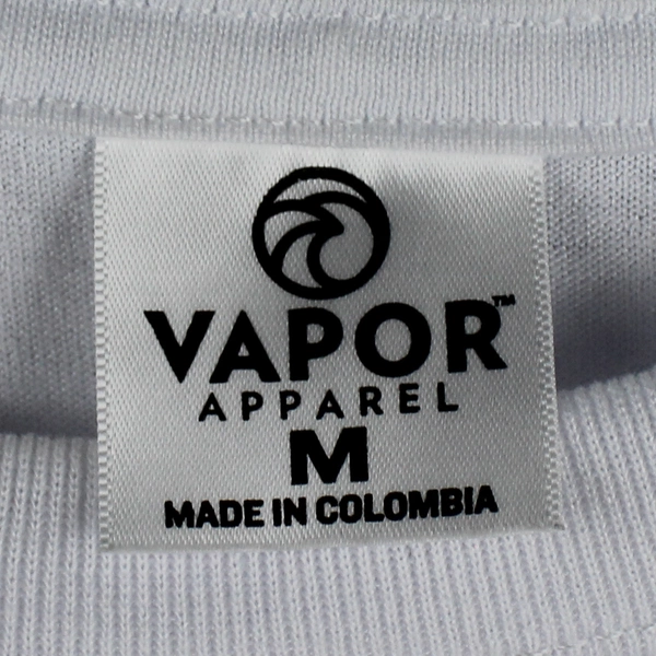 Vapor Apparel Hadley White Graphic Tee Shirt Size M - Pre-Owned, Faint Stains