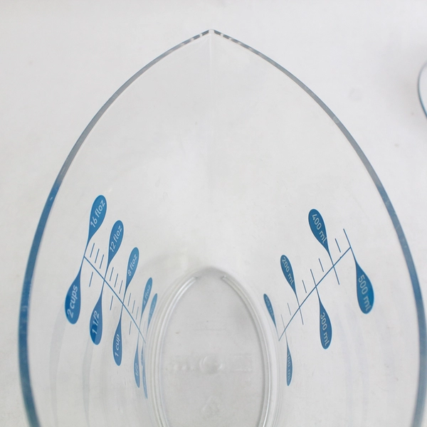 Set of Trudeau Clear Plastic Measuring Cups 1/4 to 2 Cups