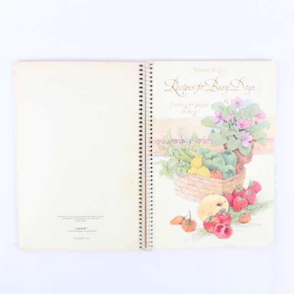 Recipes for Busy Days Cooking For People on the Go by Miriam B Loo 1979 PB