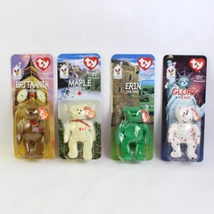 Set of 4 NIB 1999 Ty Beanie Babies Ronald McDonald House Charities Bears