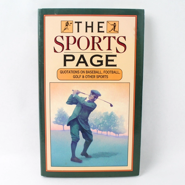 The Sports Page by Peter Beilenson 1989 Peter Pauper Hardcover