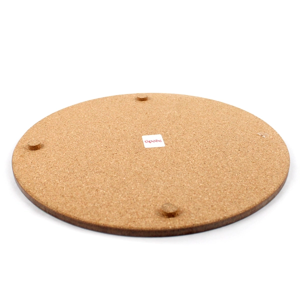 Vintage Spode Christmas Tree Trivet 10" Round Cork Backed 