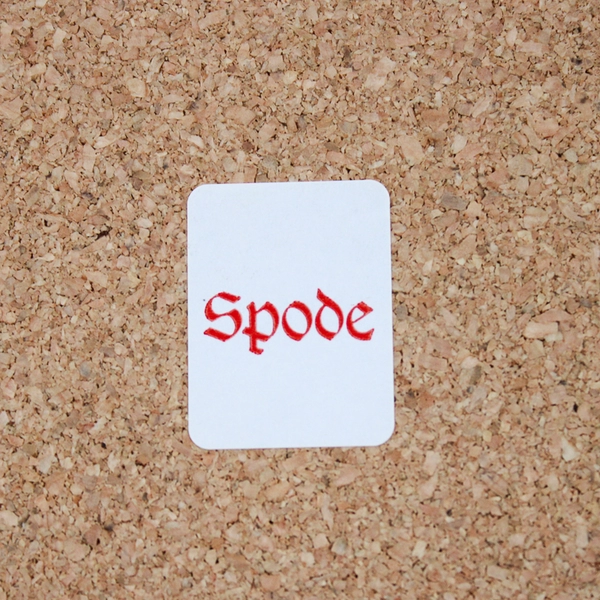 Vintage Spode Christmas Tree Trivet 10" Round Cork Backed 