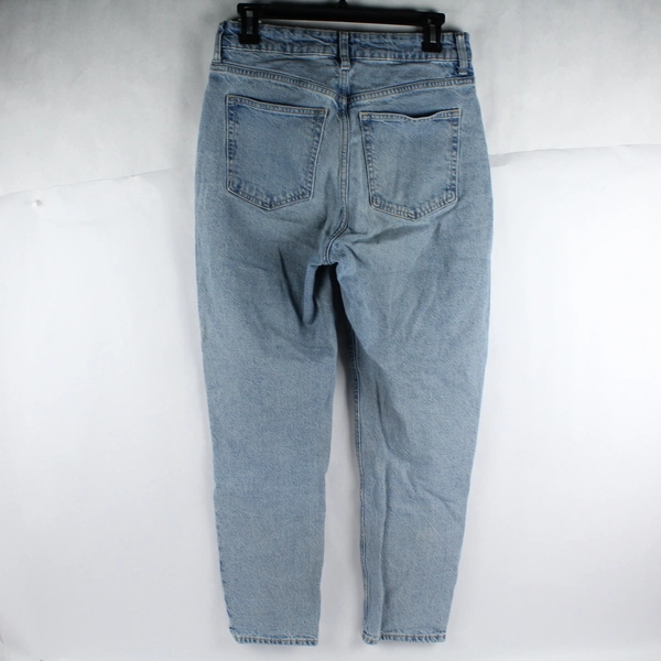 H&M Women's Light Wash Straight Leg High Rise Blue Jeans Size 8