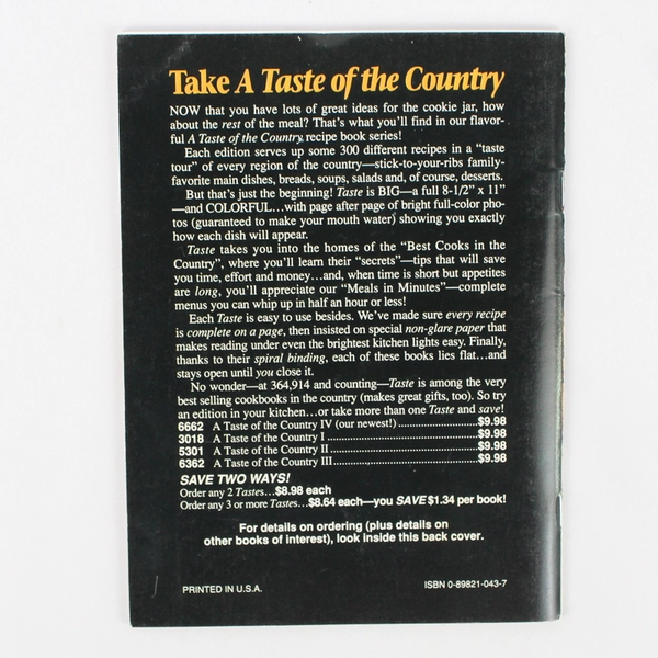 Bar Cookie Bonanza 1991 Paperback Booklet Edited by Annette Gohlke 