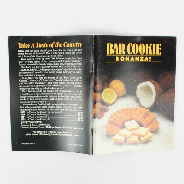 Bar Cookie Bonanza 1991 Paperback Booklet Edited by Annette Gohlke 