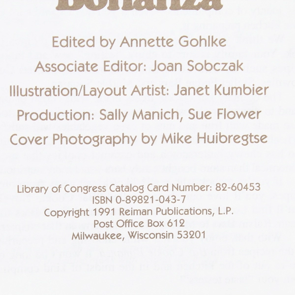 Bar Cookie Bonanza 1991 Paperback Booklet Edited by Annette Gohlke 