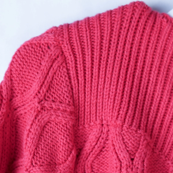 St. John's Bay Women's 2X Hot Pink Long Sleeve Knit Sweater Pullover