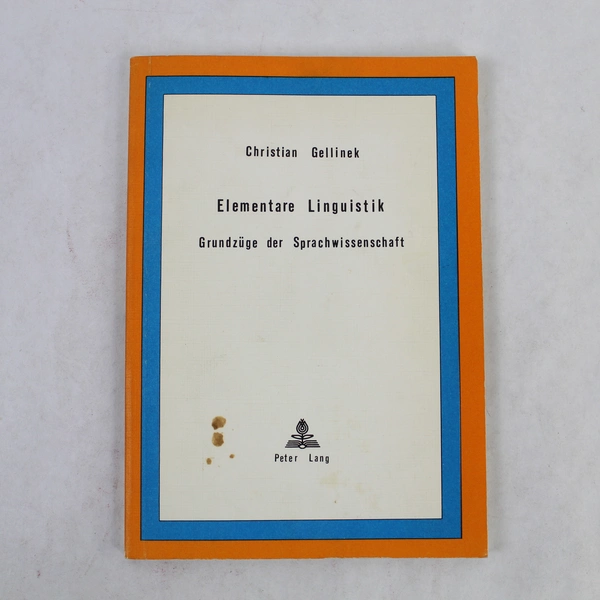 Elementare Linguistik 1980 German Textbook Pre-owned