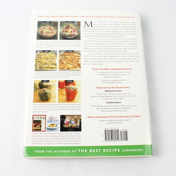 Perfect Vegetables by Cook's Illustrated Magazine Editors 2003 Hardcover