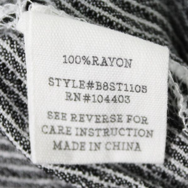 Day To Day Gray Striped Button-Up Shirt Women's Size Small