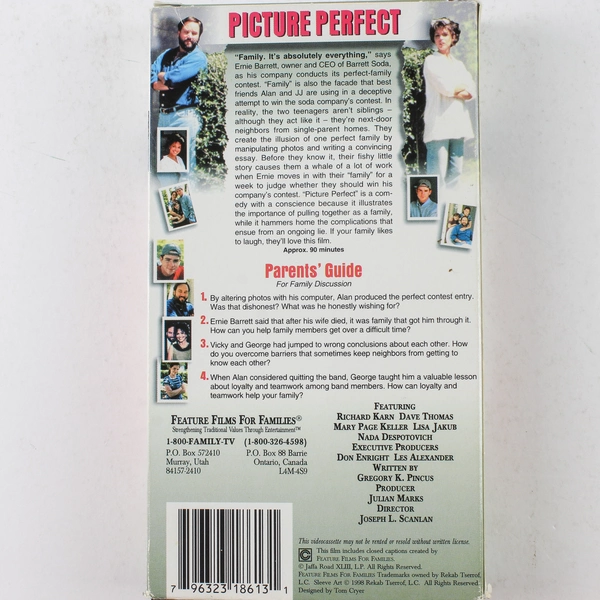 Picture Perfect 1998 VHS - Classic Comedy Film - Pre-Owned, Good Condition